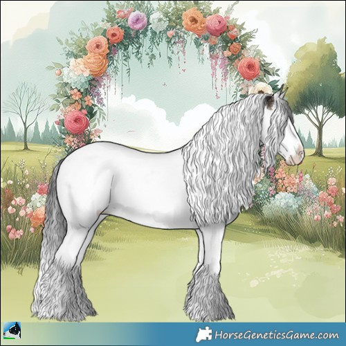 Horse Color:White Spotted Brown Ice Onyx Splash Tobiano Rabicano