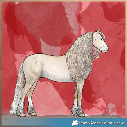 Horse Color:White Spotted Chocolate Palomino Pearl Dun Splash 