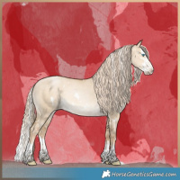 Horse Color:White Spotted Chocolate Palomino Pearl Dun Splash 