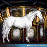 Horse Color:Gray Watercolor Silver Smoky Blue Onyx Ice Tobiano 