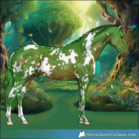 Horse Color:Watercolor White Spotted Liver Chestnut 