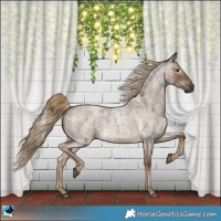 Horse Color:Gray Chocolate Palomino Roan