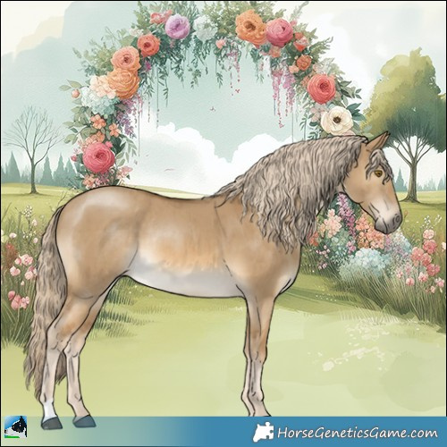 Horse Color:Chocolate Palomino Dun Mushroom Rabicano Brindle 