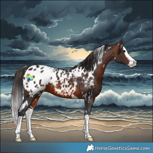 Horse Color:White Spotted Bay Splash Blanket 