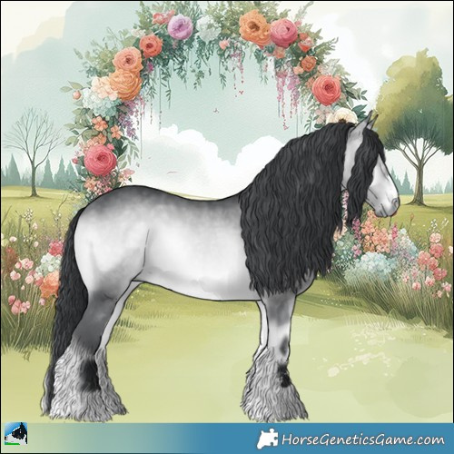 Horse Color:Brown Chinchilla Onyx 