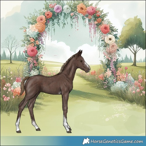 Horse Color:Liver Chestnut Sabino Tobiano 