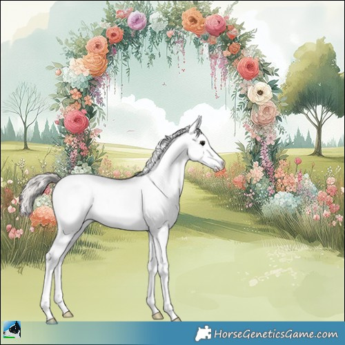 Horse Color:Silver Black Sabino Fewspot Rabicano 