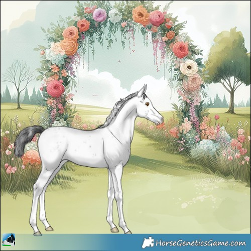 Horse Color:Black Sabino Near Leopard Rabicano 