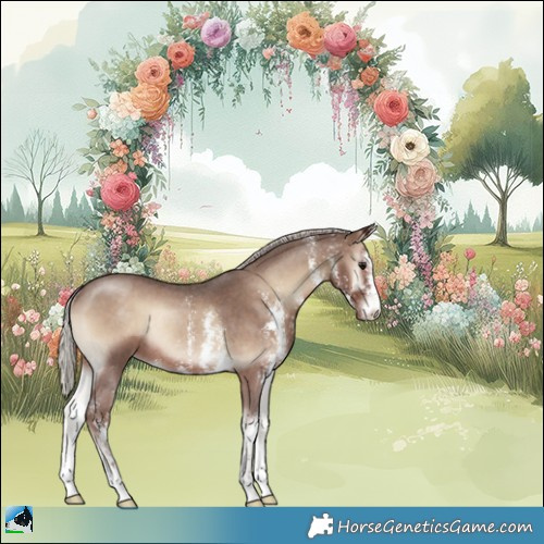 Horse Color:Silver Blue Onyx Sabino Rabicano 