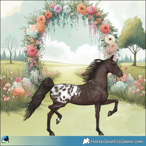 Horse Color:Liver Chestnut Appaloosa 