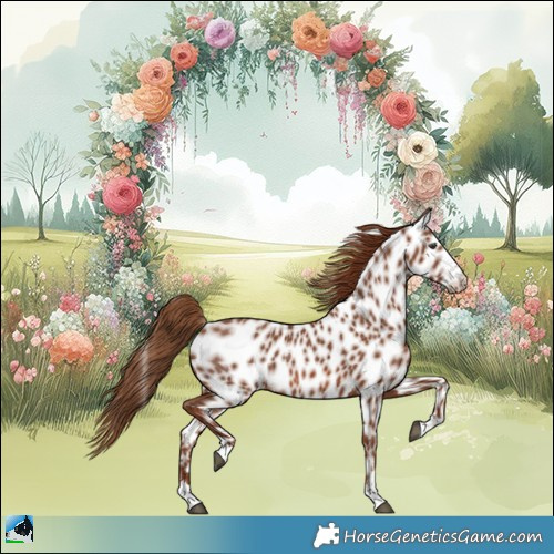 Horse Color:Chestnut Leopard Rabicano 