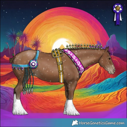 Horse Color:Gray Black Pearl Appaloosa