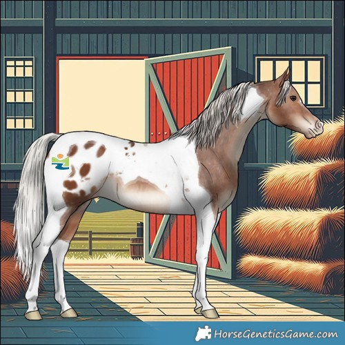 Horse Color:Silver Brown Tobiano Appaloosa 