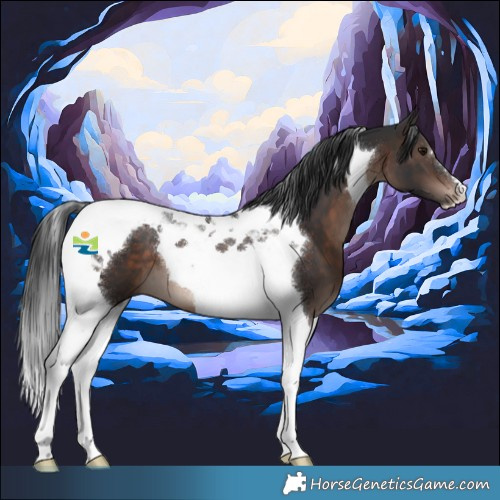 Horse Color:Brown Mushroom Tobiano 