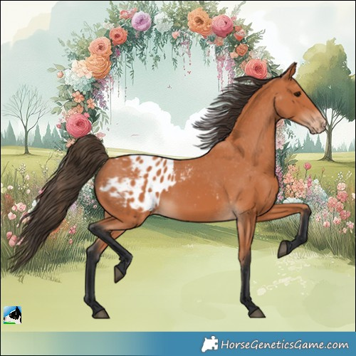 Horse Color:Bay Appaloosa 