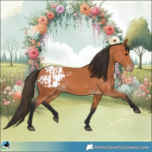Horse Color:Bay Appaloosa 