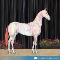 Horse Color:Watercolor Liver Chestnut Ice