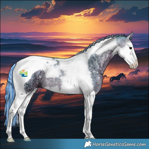 Horse Color:Painted Watercolor Silver Buckskin Ice Splash Tobiano 