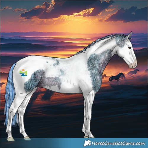 Horse Color:Painted Watercolor Silver Buckskin Ice Splash Tobiano 
