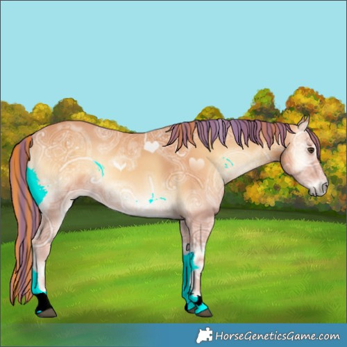 Horse Color:Painted Red Onyx Ice