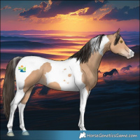 Horse Color:Amber Champagne Tobiano 