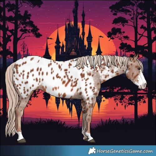 Horse Color:Chestnut Sabino Appaloosa 