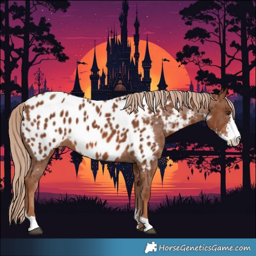 Horse Color:Chestnut Sabino Appaloosa