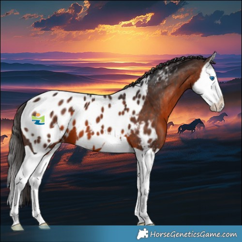 Horse Color:Brown Splash Appaloosa 