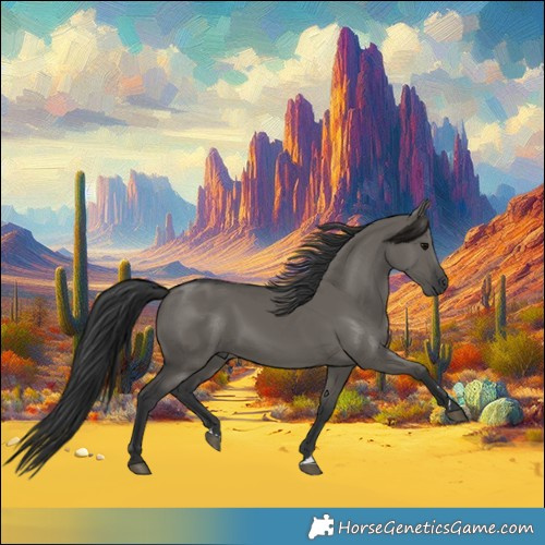 Horse Color:Grullo 