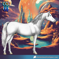 Horse Color:Gray Chestnut Snowdrop Pearl Sabino 