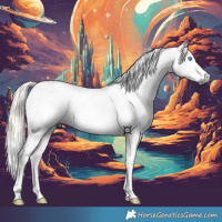 Horse Color:Gray Chestnut Snowdrop Pearl Sabino