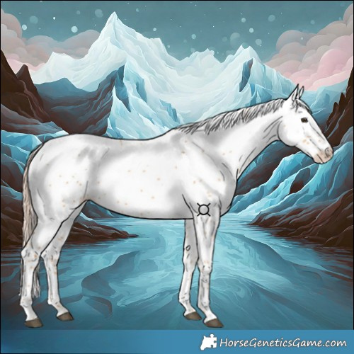 Horse Color:White Spotted Red Dun