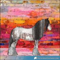 Horse Color:Liver Chestnut Sabino