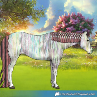 Horse Color:Painted White Spotted Blue Onyx Ice 