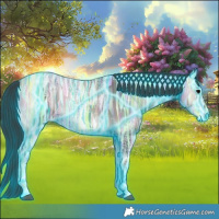 Horse Color:Thunderstruck White Spotted Blue Onyx Ice 