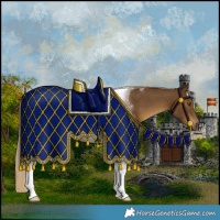 Horse Color:Chocolate Palomino Tobiano 