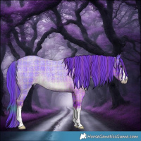 Horse Color:Watercolor Plaid White Spotted Liver Red Roan