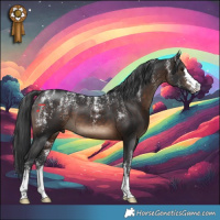 Horse Color:Powder White Brown