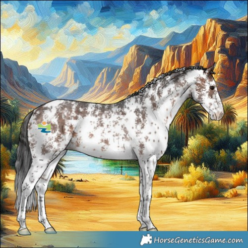 Horse Color:Brown Sabino Rabicano 
