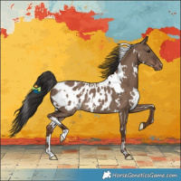 Horse Color:White Spotted Liver Red Dun Blanket Rabicano 