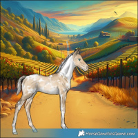 Horse Color:White Spotted Chocolate Palomino Pearl Dun Mushroom 