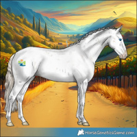 Horse Color:Chocolate Palomino Mushroom Sabino Splash 