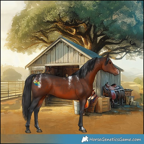 Horse Color:Powder White Brown 