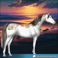 Horse Color:Classic Cream Champagne Sabino Splash 
