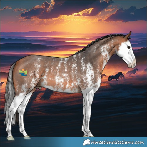 Horse Color:Bay Sabino Splash 