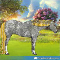 Horse Color:Painted Silver Black Chinchilla Ice Tobiano 