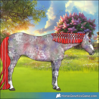 Horse Color:Painted Nacre Silver Black Chinchilla Ice 