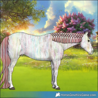 Horse Color:Painted Nacre Silver Blue Onyx Ice Tobiano 