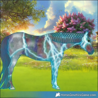 Horse Color:Nacre Thunderstruck Black Chinchilla 