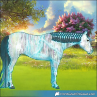 Horse Color:Thunderstruck Black Chinchilla Ice Sabino 